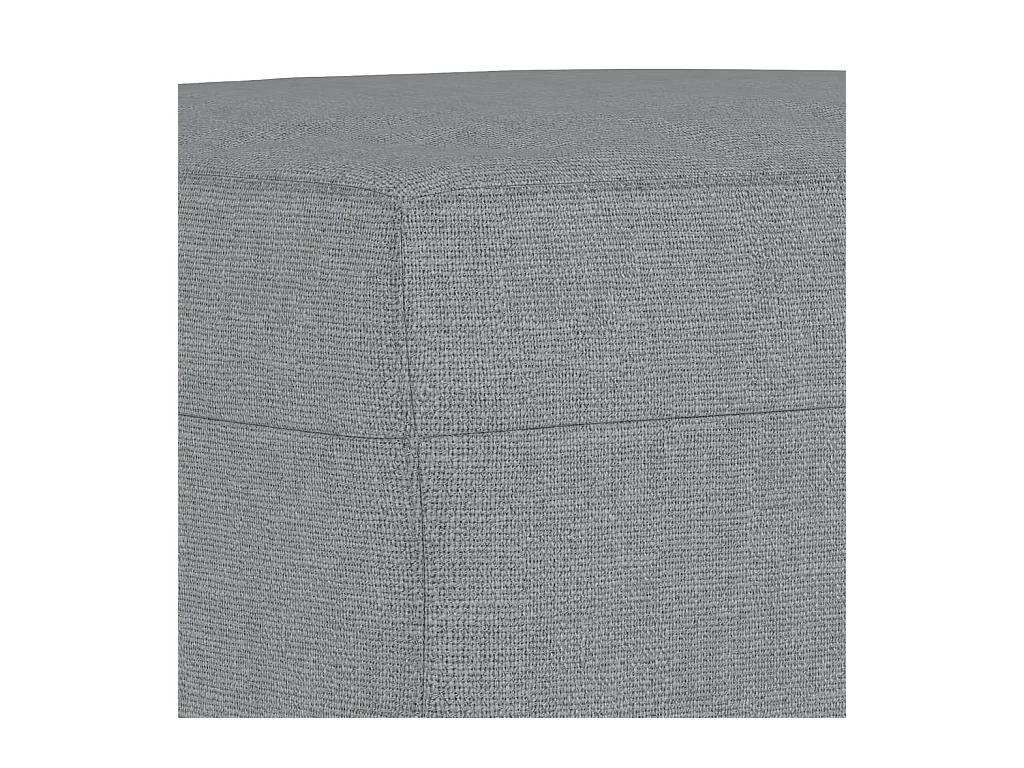 Ensemble de canapés 4 pièces avec coussins Gris clair Tissu