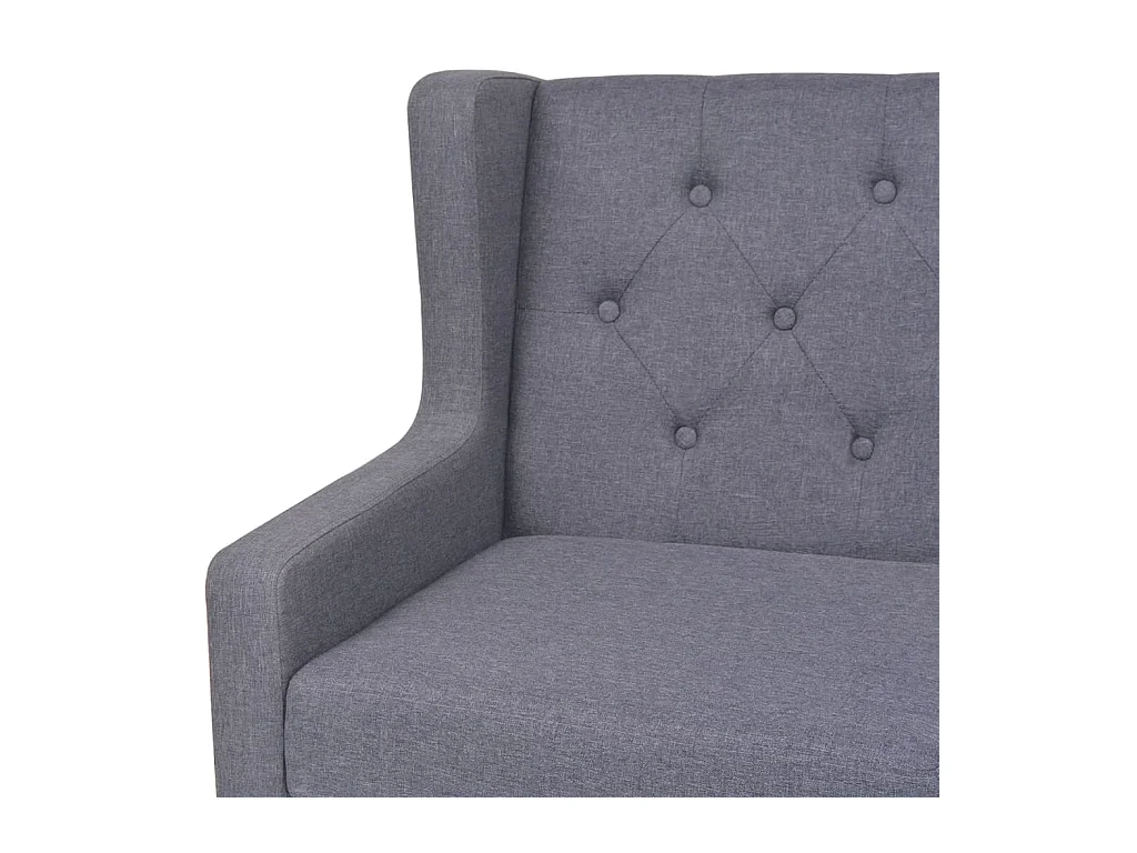 Ensemble de canapés 2 pièces tissu gris