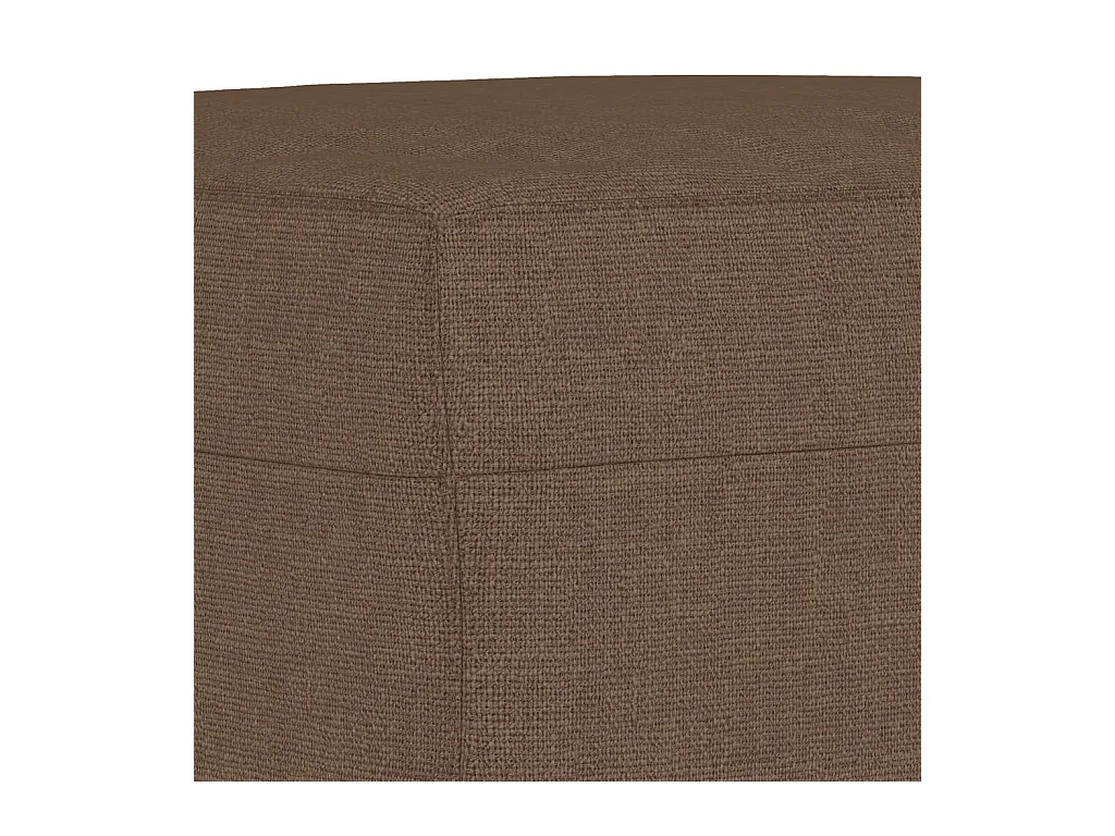 Ensemble de canapés 4 pièces avec coussins Marron Tissu