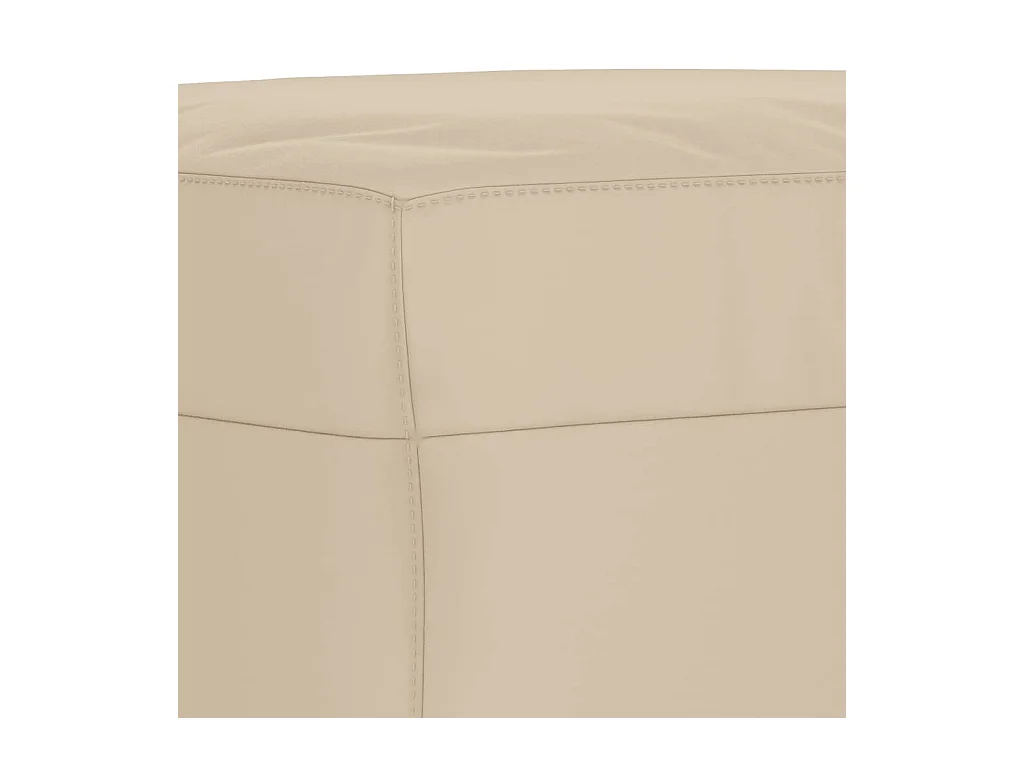 Ensemble de canapés 3 pièces avec coussins crème tissu microfibre