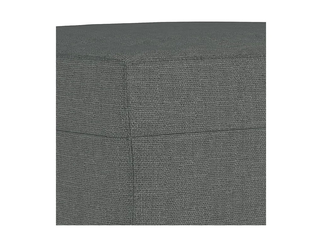 Ensemble de canapés 4 pièces avec coussins Gris foncé Tissu