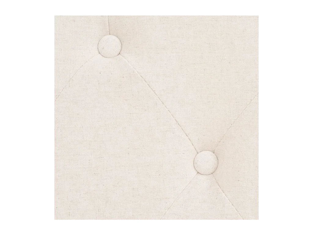 Ensemble de canapés 2 pièces tissu blanc crème