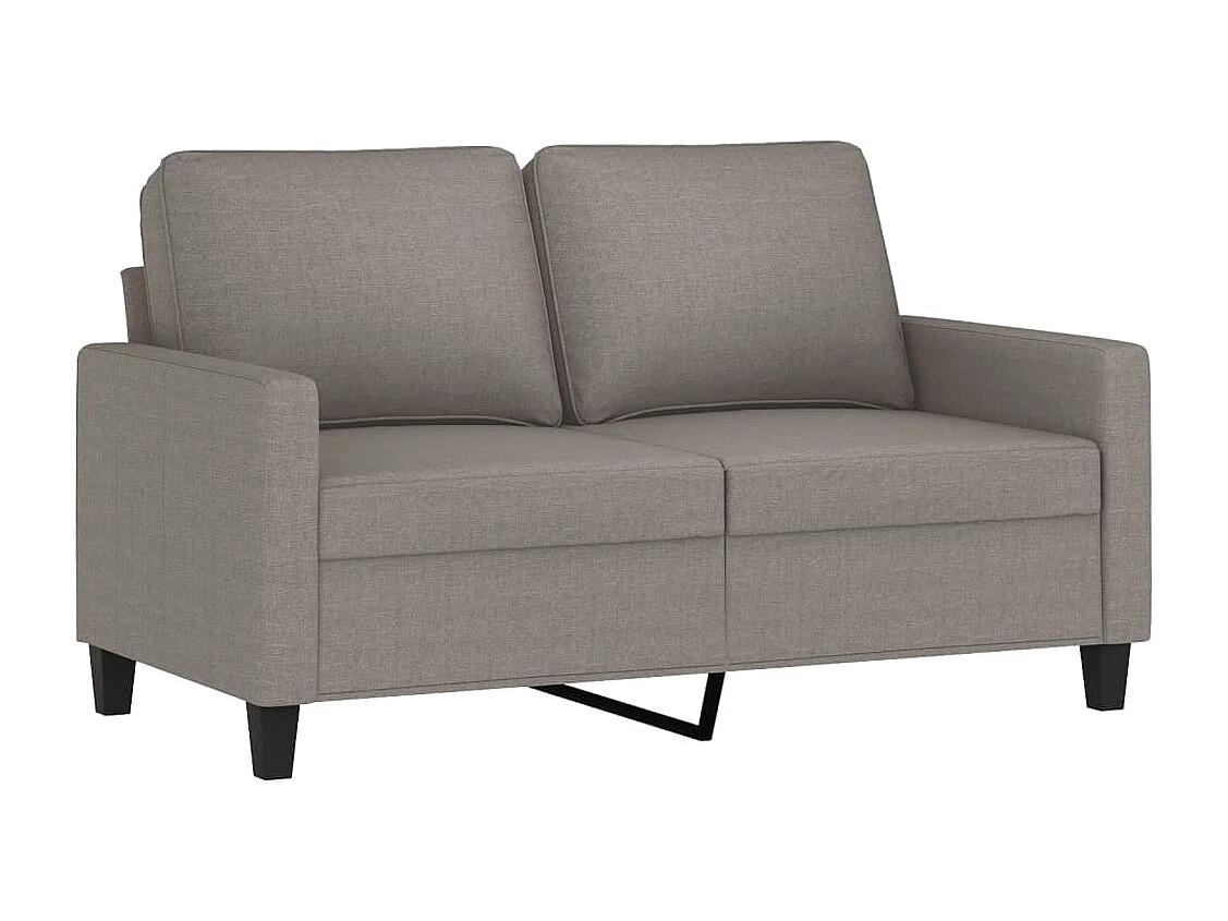 2-delige Loungeset met kussens stof taupe