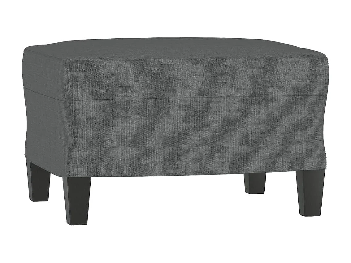 Ensemble de canapés 3 pièces gris foncé tissu