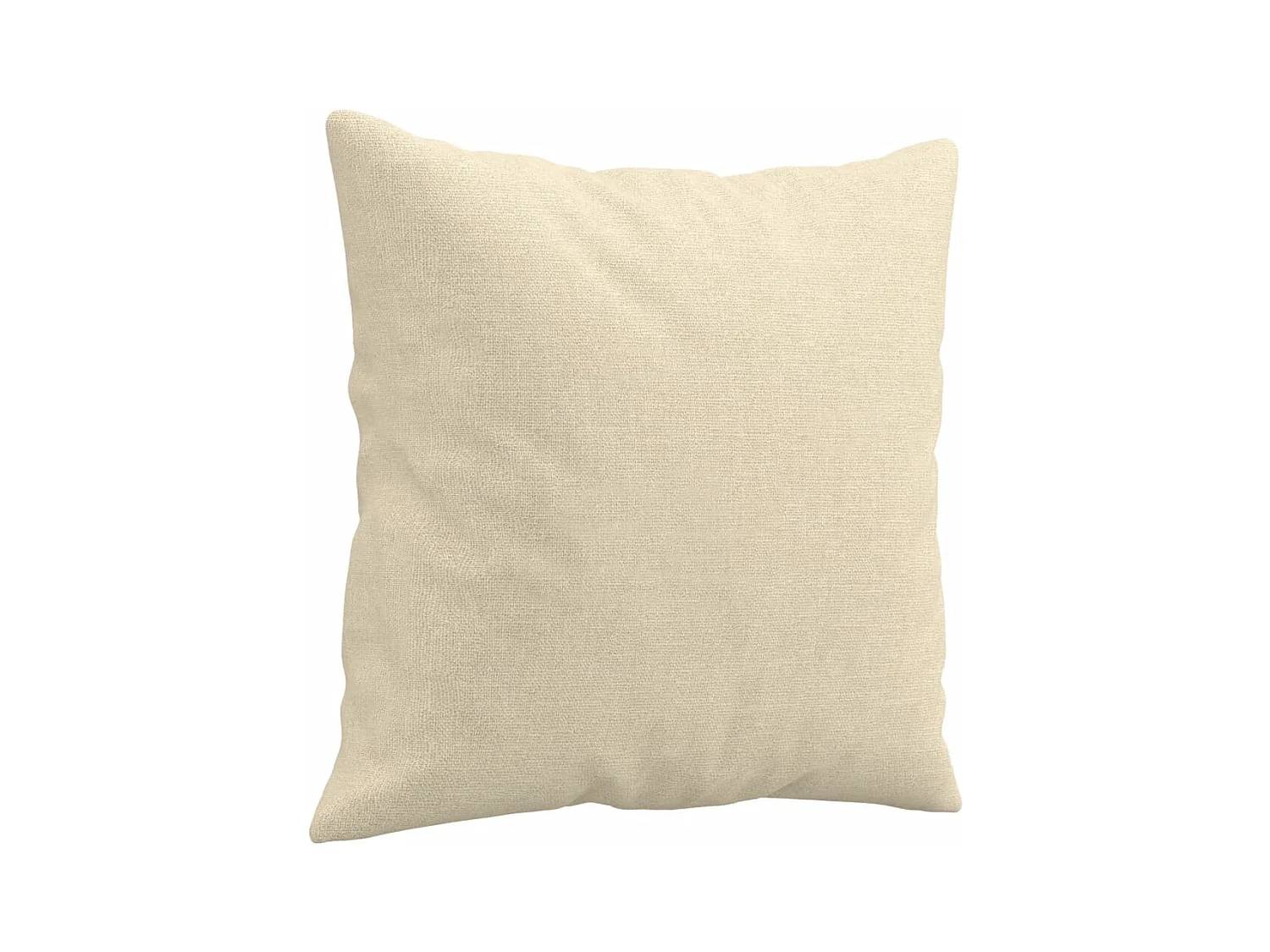 Ensemble de canapés 2 pièces avec coussins crème tissu