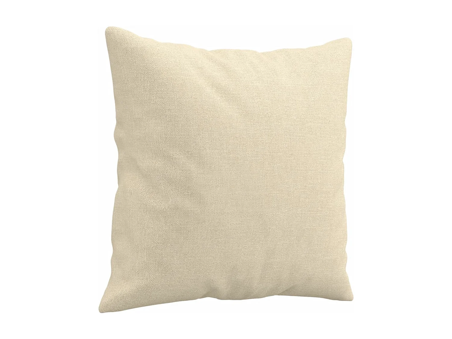 Ensemble de canapés 2 pièces avec coussins crème tissu