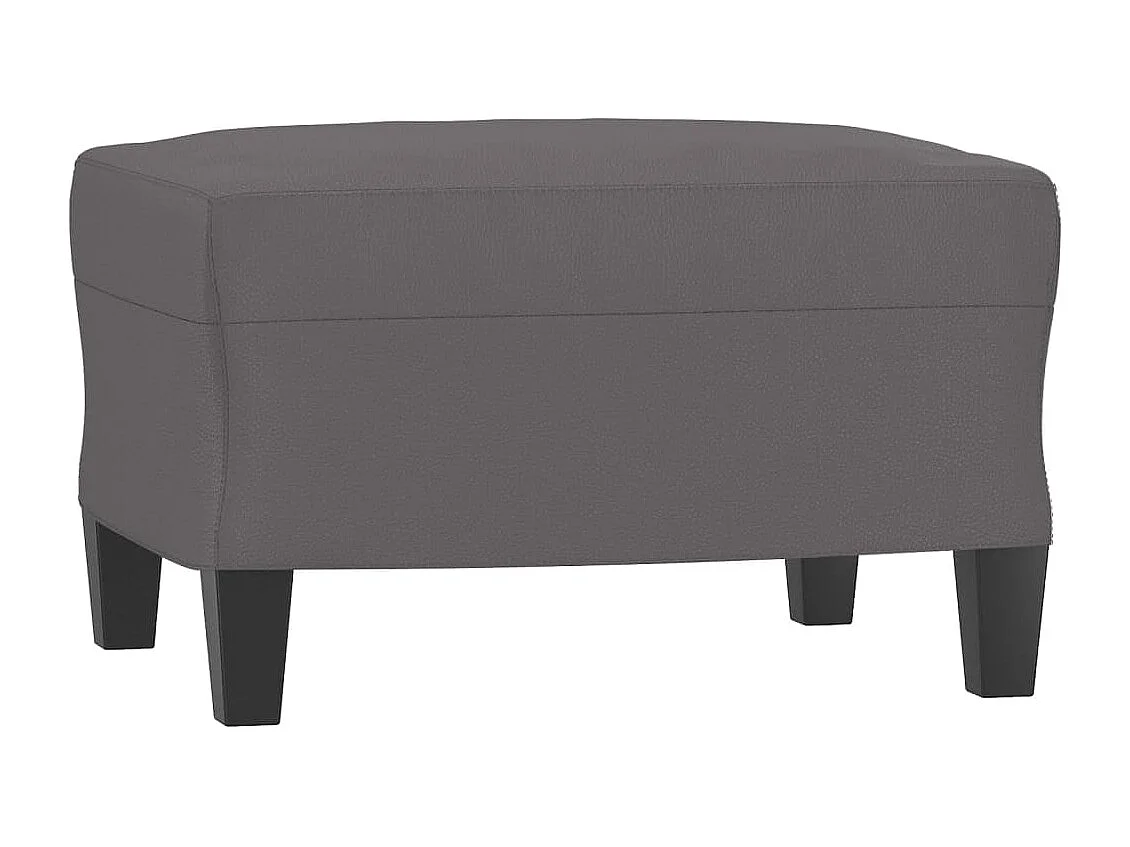 Ensemble de canapés 3 pièces avec coussins gris similicuir