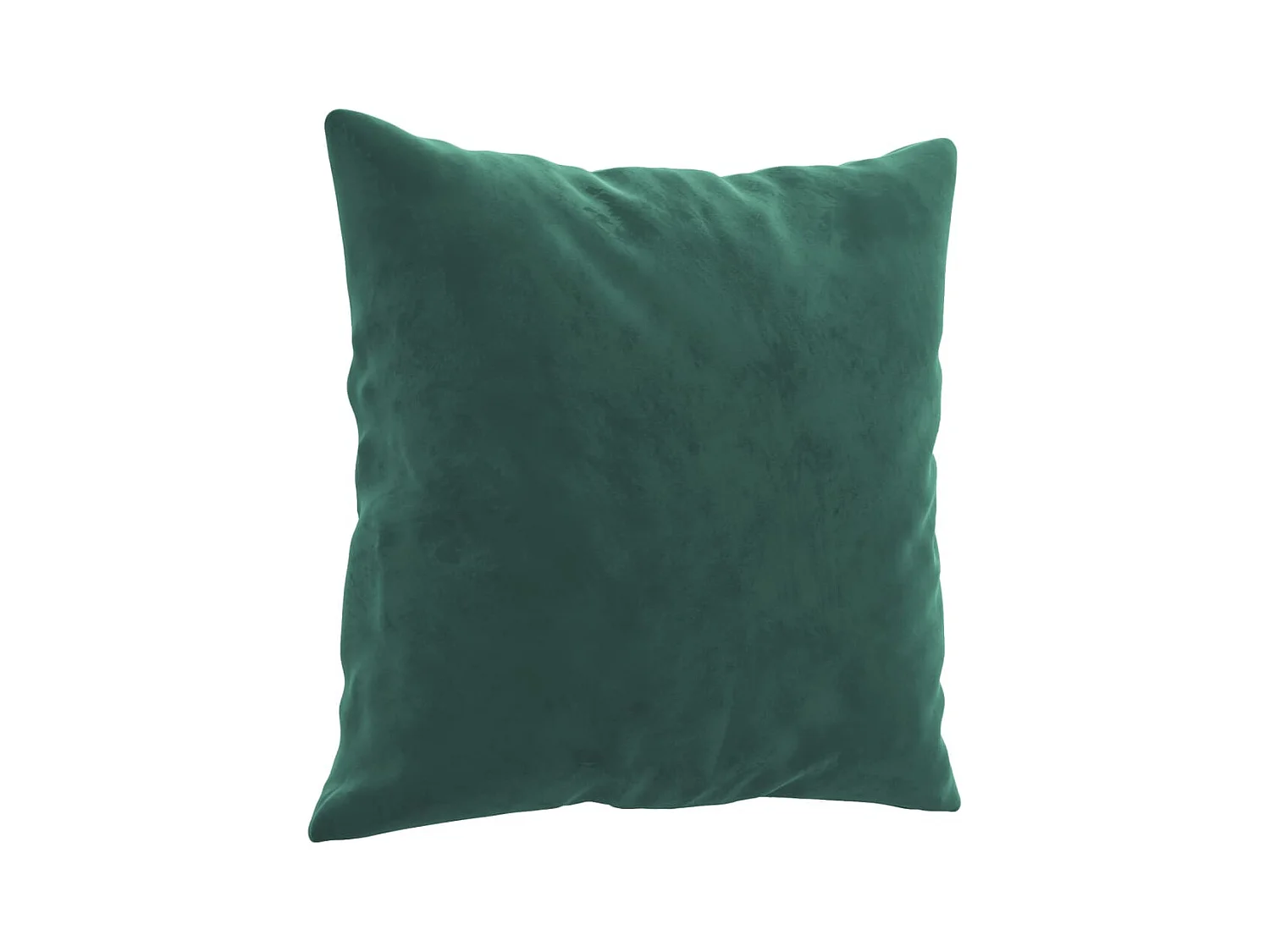 Ensemble de canapés 3 pièces avec coussins vert foncé velours