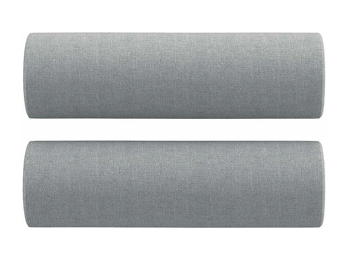 Ensemble de canapés 3 pièces coussins gris clair tissu