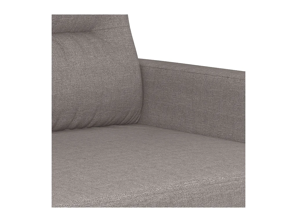 3-delige Loungeset met kussens stof taupe