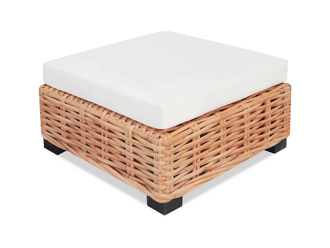 Jeu de canapés 16 pièces Rotin naturel