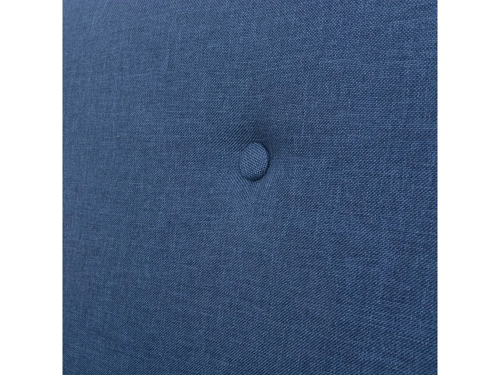 Bankstel stof blauw 2-delig