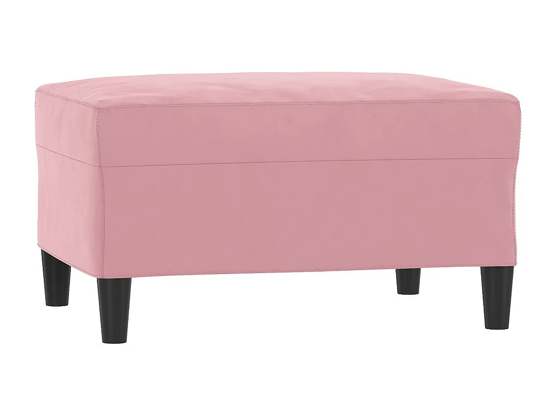 Ensemble de canapés 3 pièces avec coussins Rose Velours