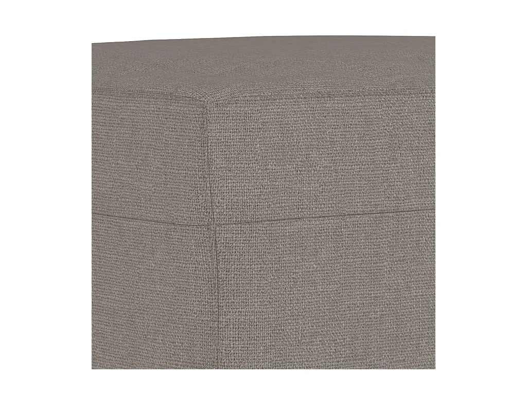 Ensemble de canapés 3 pièces avec coussins taupe tissu