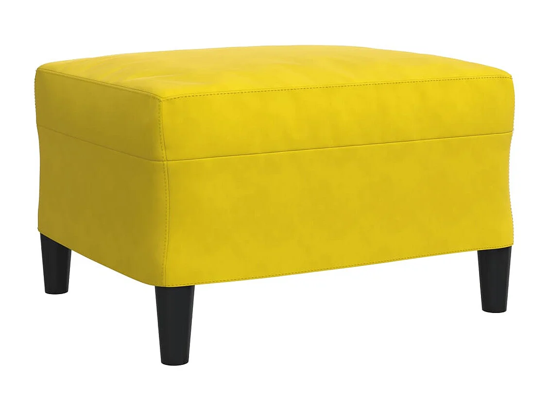 Juego de sofás con cojines 3 piezas terciopelo amarillo