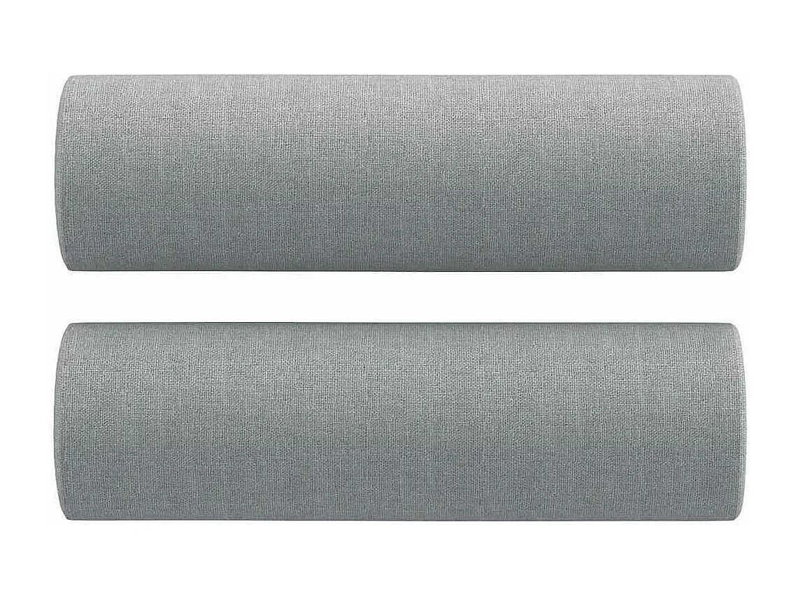 Ensemble de canapés 2 pièces coussins gris clair tissu