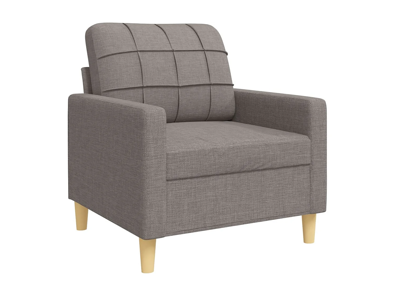 Juego de sofás 3 piezas tela gris taupe