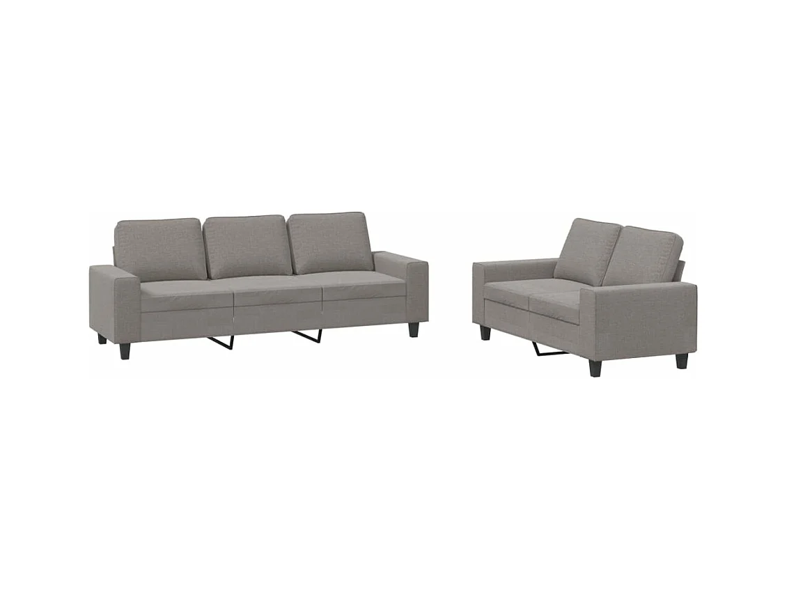 2-delige Loungeset stof taupe