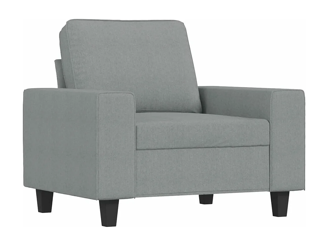 Ensemble de canapés 3 pièces gris clair tissu