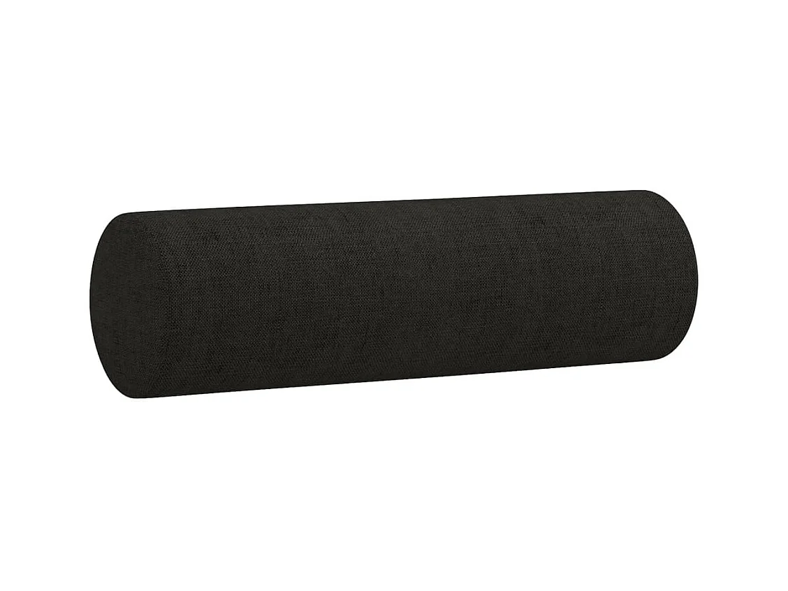 Juego de sofás con cojines 3 piezas tela negro
