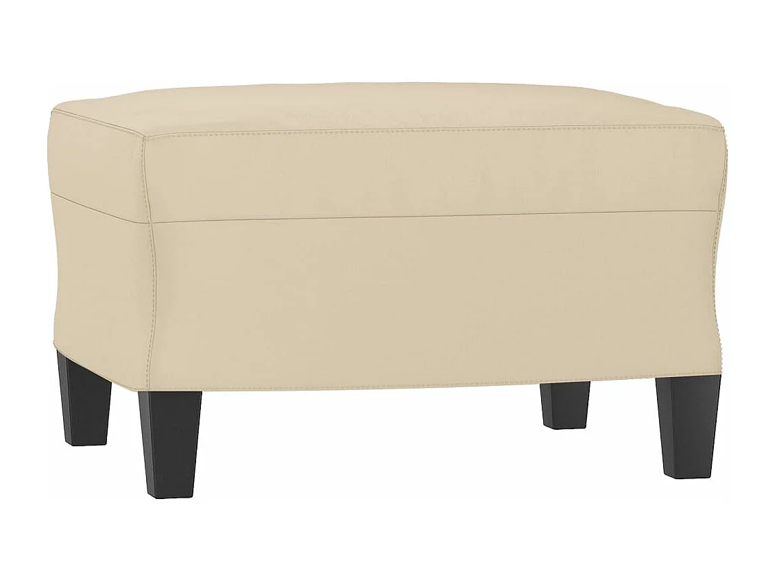 Ensemble de canapés 4 pièces avec coussins crème tissu microfibre