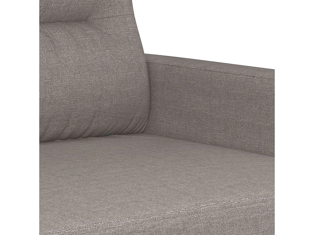 Ensemble de canapés 3 pièces avec coussins taupe tissu