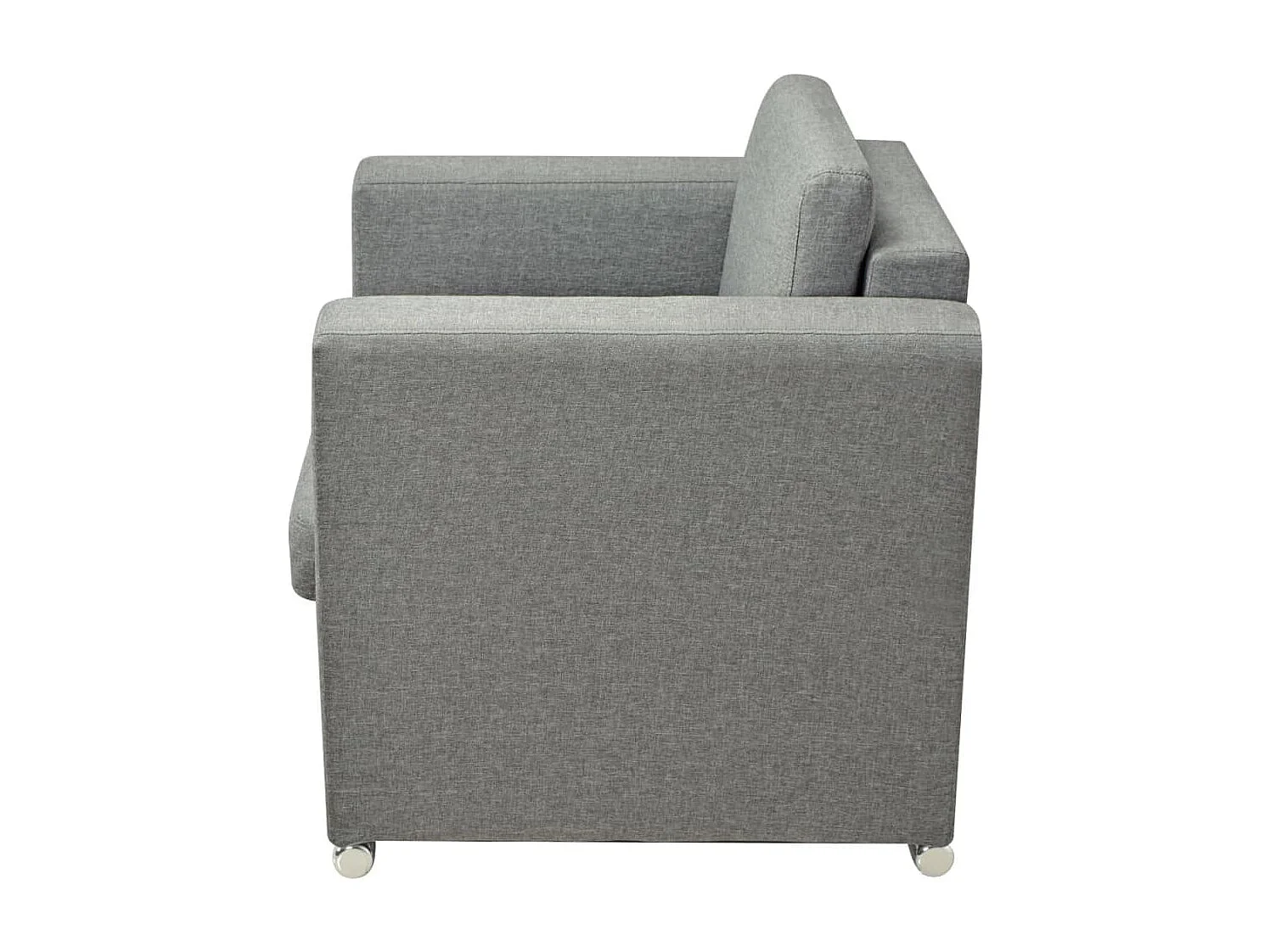 Ensemble de canapés trois pièces Tissu Gris clair