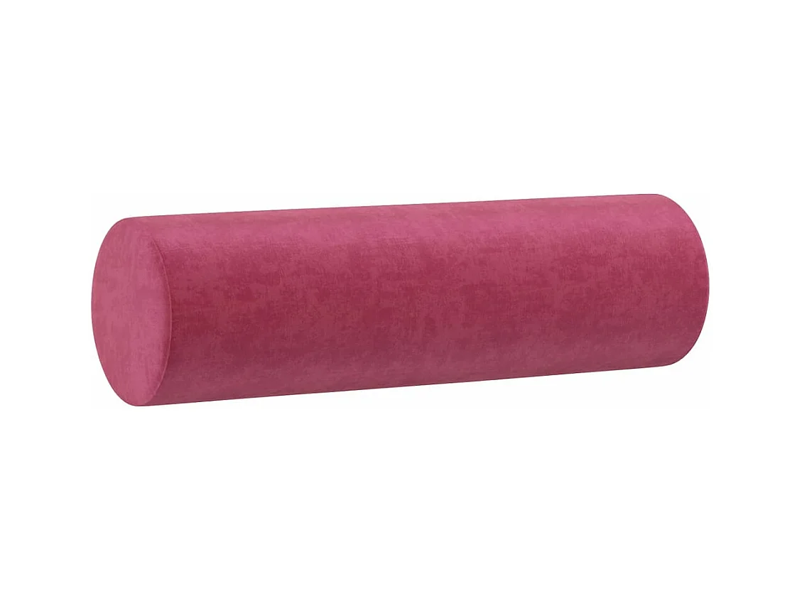 Ensemble de canapés 2 pièces avec coussins rouge bordeaux velours