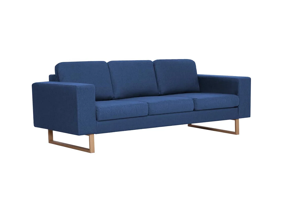 Ensemble de canapé 2 pièces Tissu Bleu