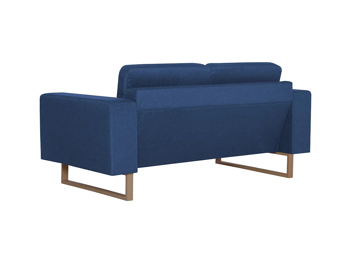 Ensemble de canapé 2 pièces Tissu Bleu