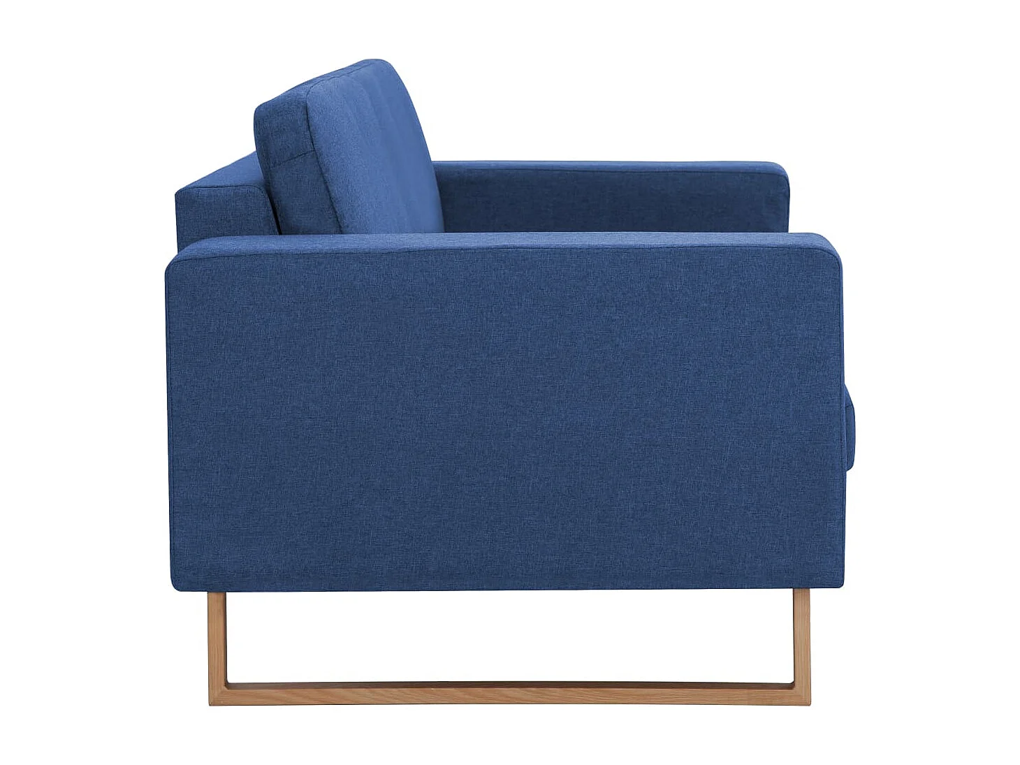 2 peças conjunto de sofás tecido azul