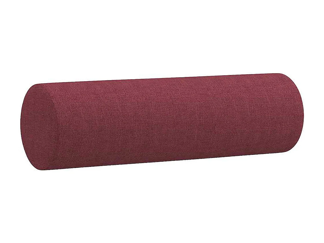 Ensemble de canapés 2 pièces avec coussins rouge bordeaux tissu