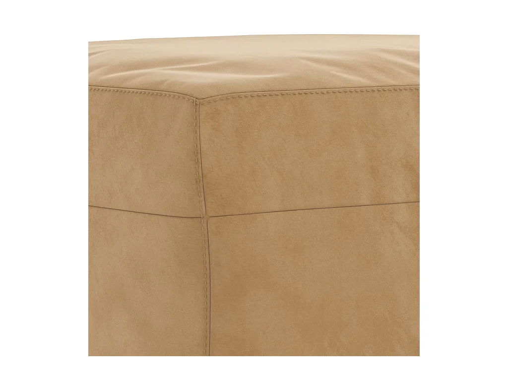 3-delige Loungeset met kussens fluweel bruin