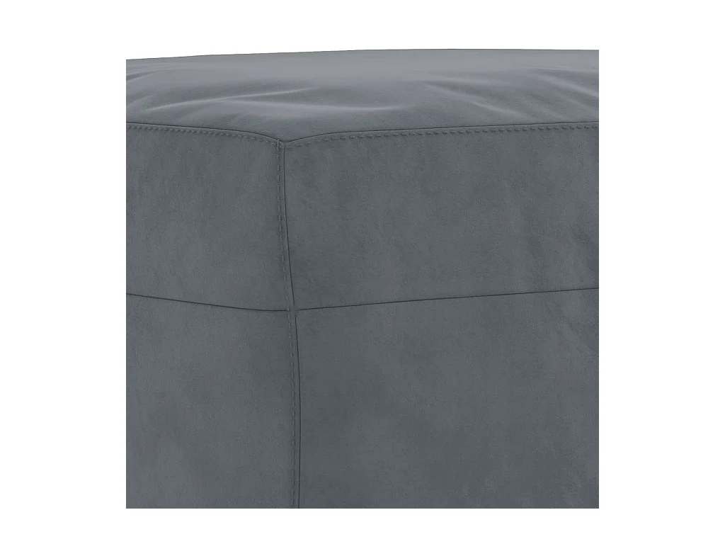 Ensemble de canapés 3 pièces gris foncé velours