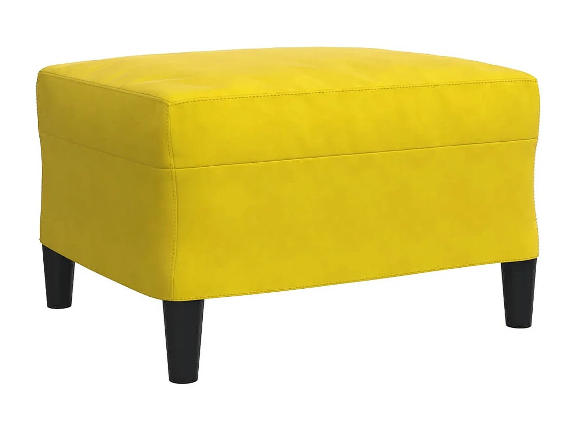 4 peças conjunto de sofás com almofadões e rolos veludo amarelo