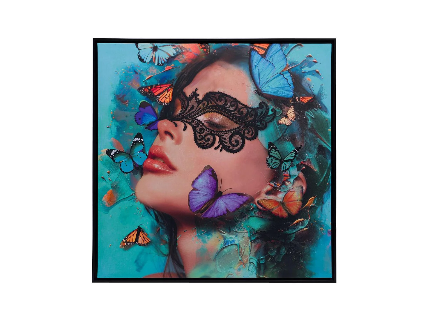Toile masque Papillon 100x100 cm