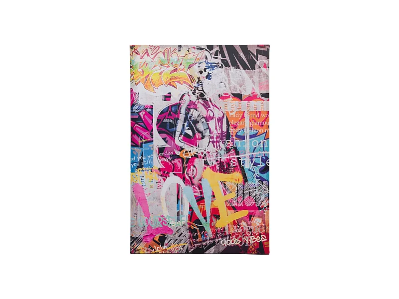 Toile Love Street art 80x120 cm