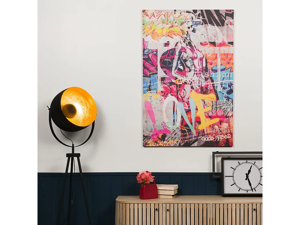 Toile Love Street art 80x120 cm