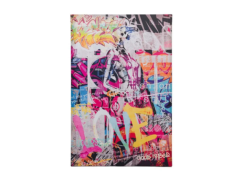 Toile Love Street art 80x120 cm