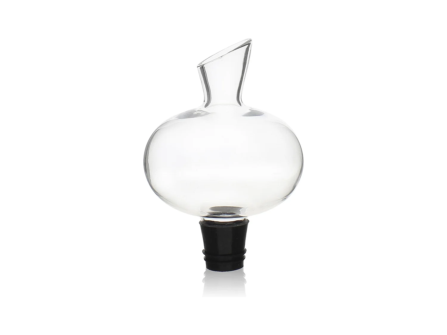 Ogo Living - Aerateur A Vin Verseur Deluxe En Verre Et Silicone Deluxe