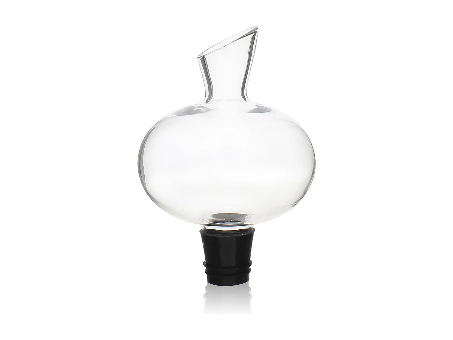 Ogo Living - Aerateur A Vin Verseur Deluxe En Verre Et Silicone Deluxe