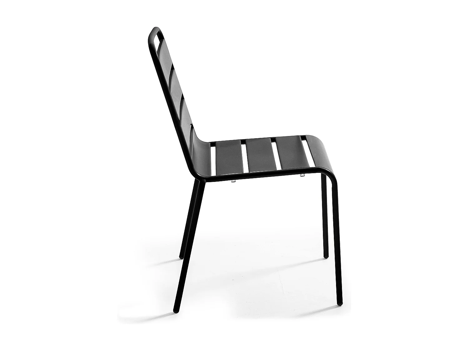 Chaise de jardin en métal noir - Palavas