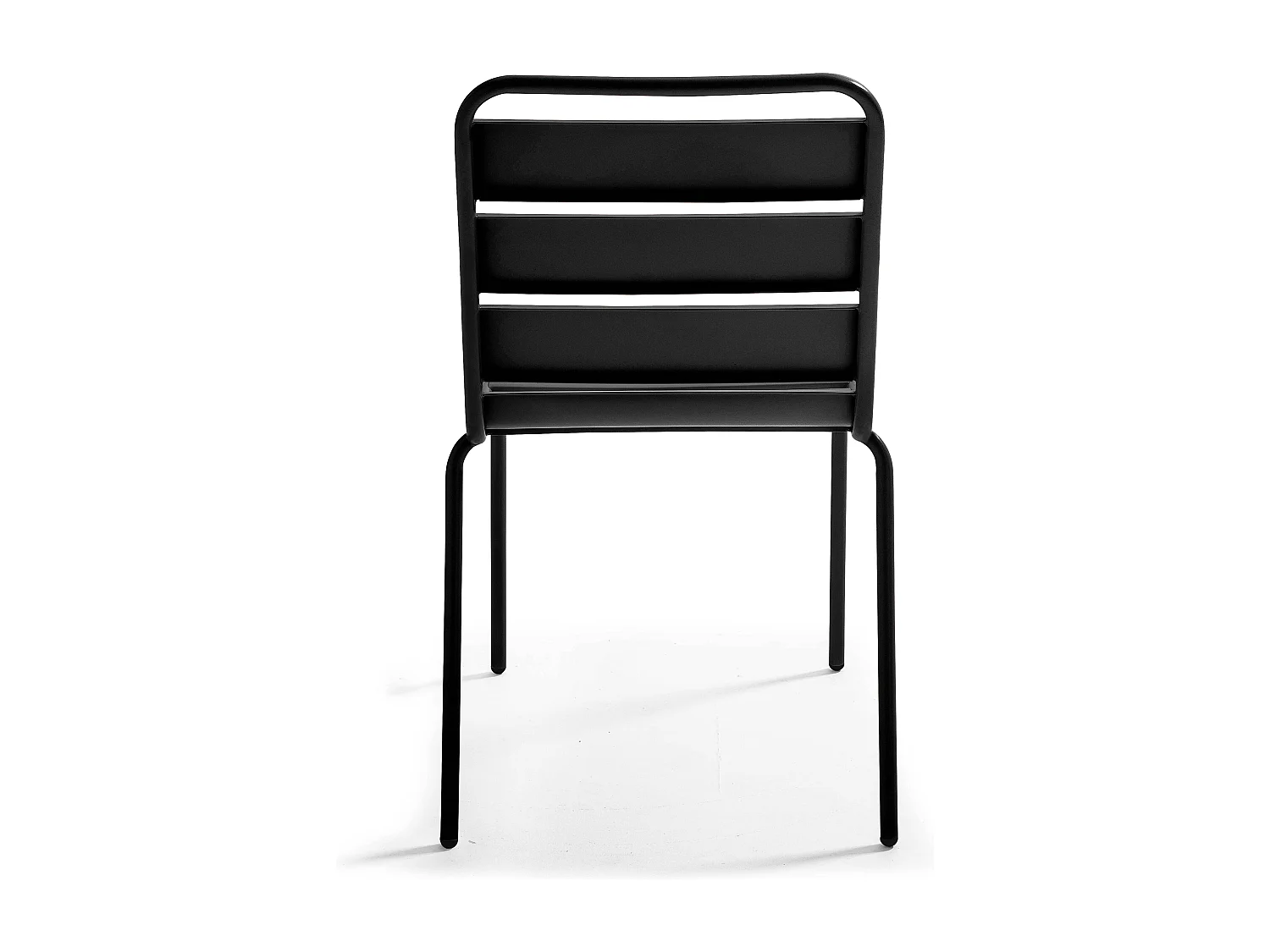 Chaise de jardin en métal noir - Palavas