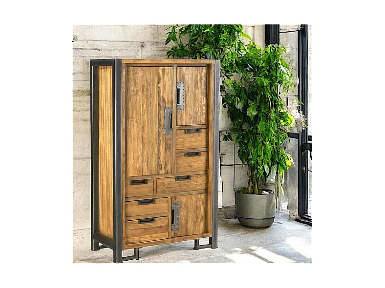 Buffet haut bois de teck naturel CANADA