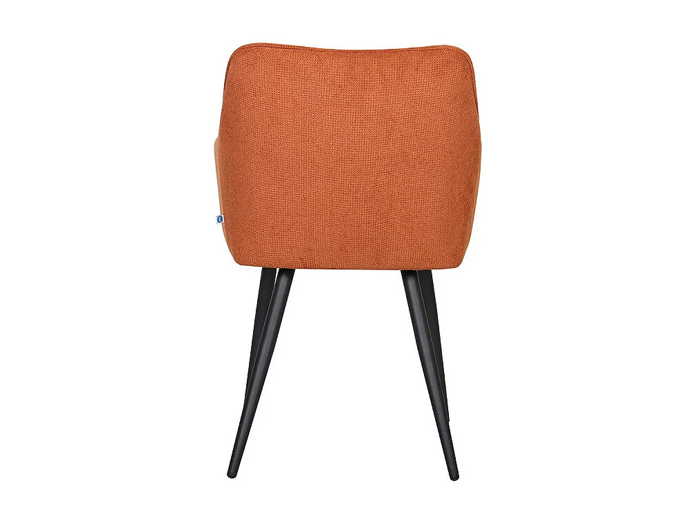 Chaise repas Rio terracotta pieds métal noir