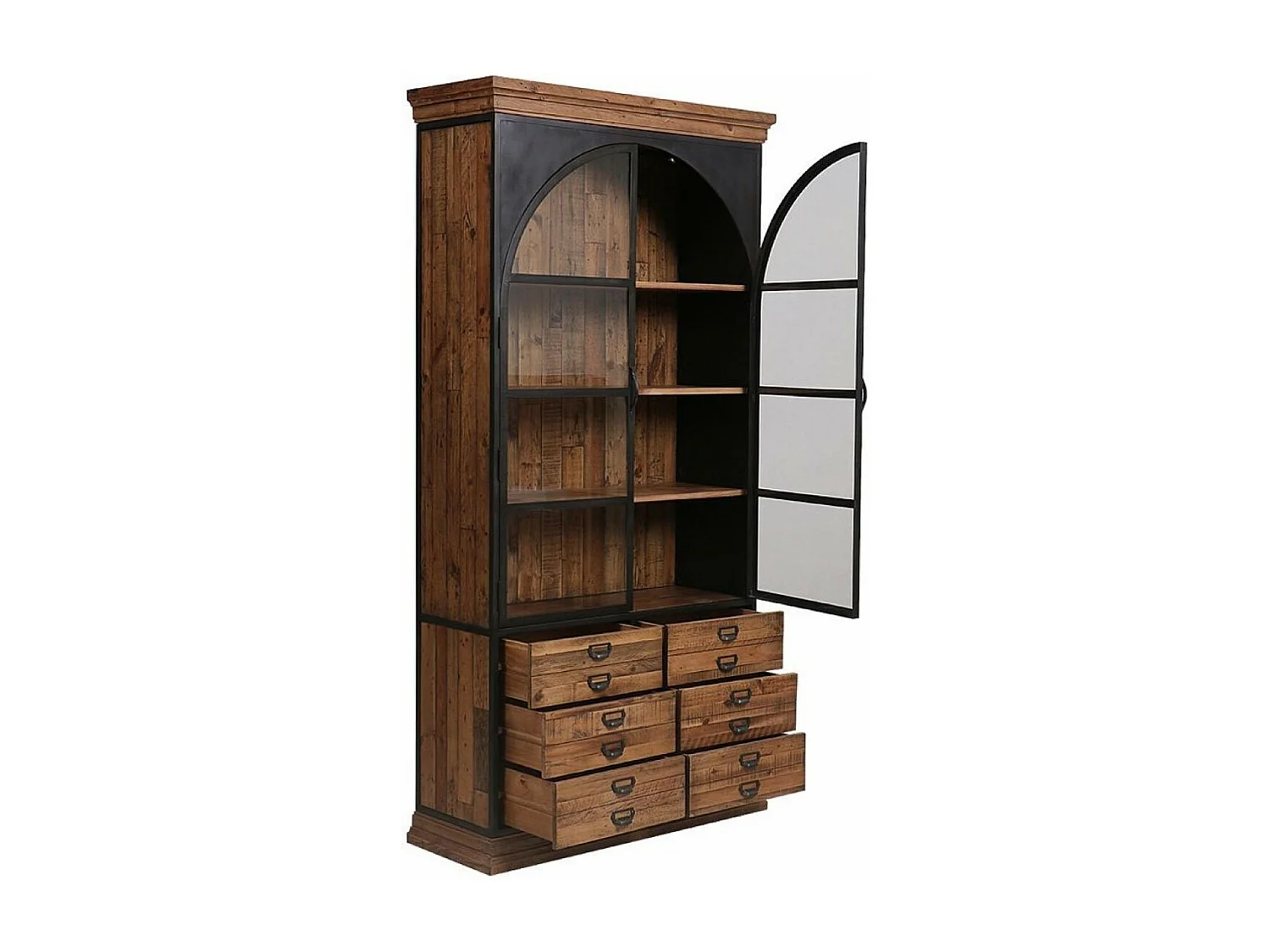 Vaisselier 2 portes Bois Marron - Manufacture Interior's