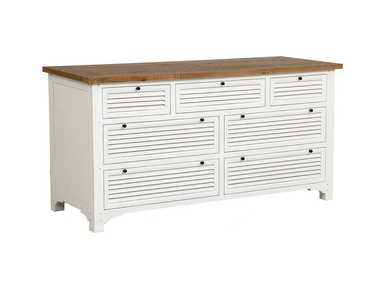 Commode mercerie Bois Blanc - Vénitiennes Interior's