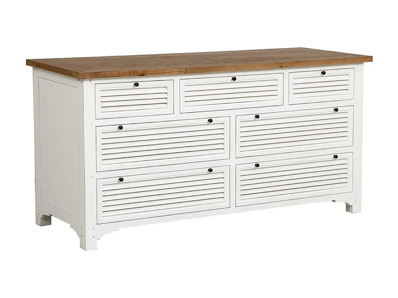 Commode mercerie Bois Blanc - Vénitiennes Interior's