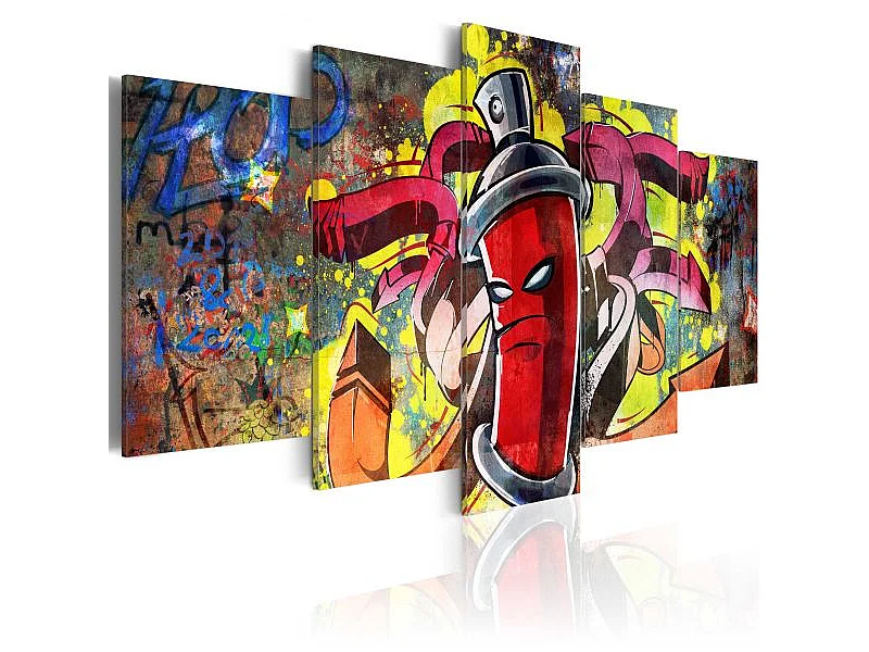 Tableau Angry spray can 200x100 cm