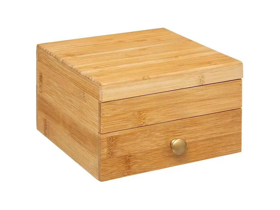 Boîte à Bijoux en Bambou "Jangal" 15cm Naturel